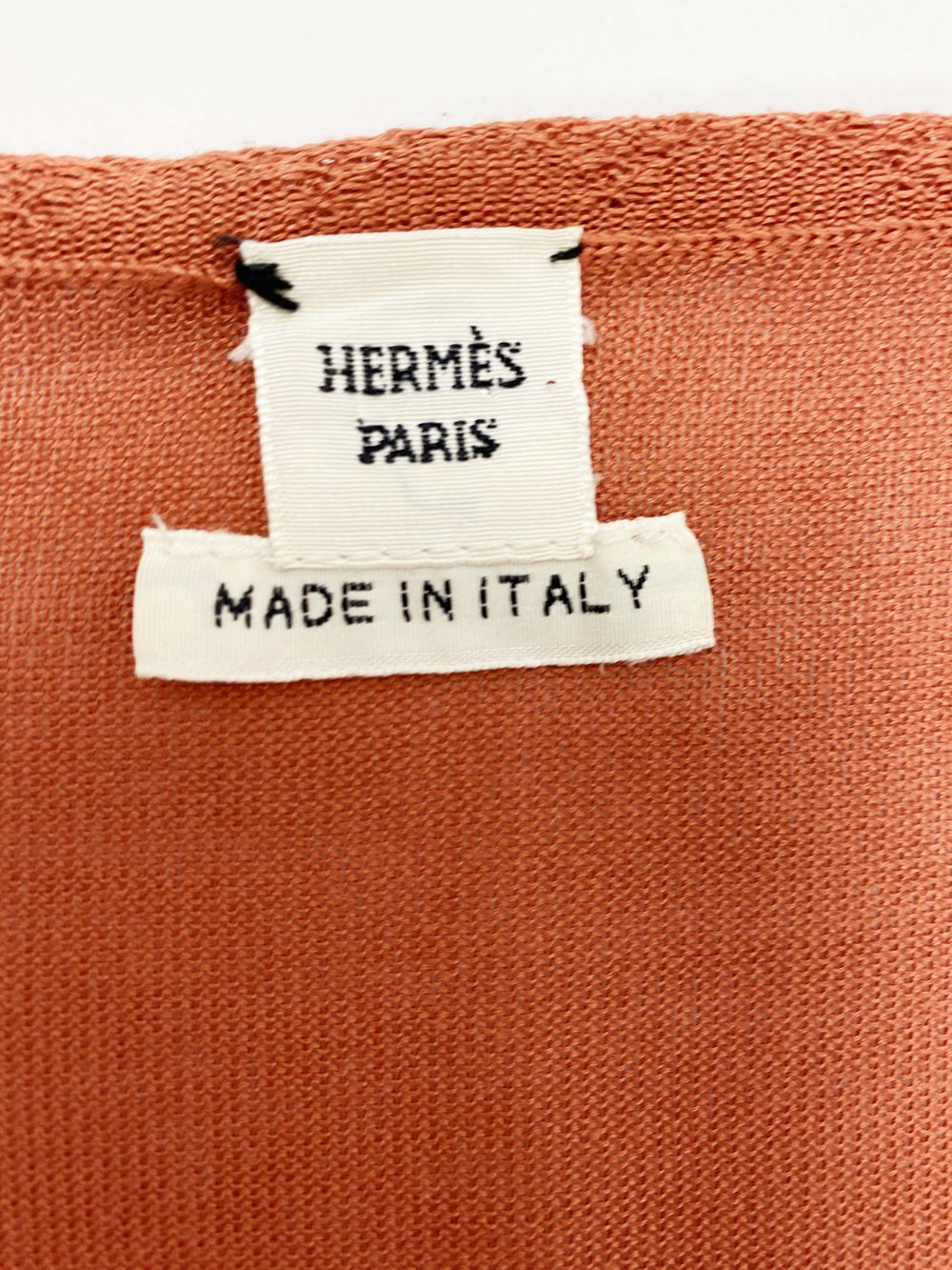 Hermès silk knit logo cardigan — JAMES VELORIA